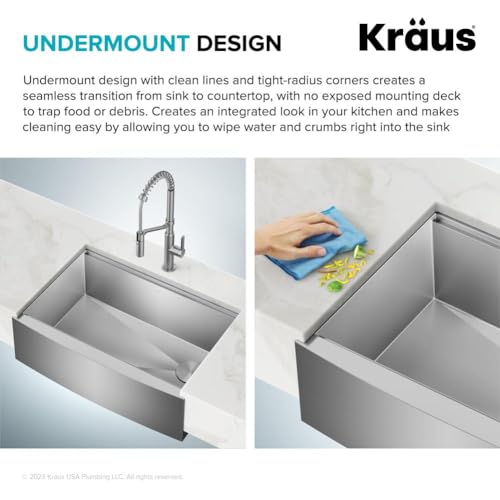 KRAUS Kore Workstation Stainless Steel Kitchen Sink