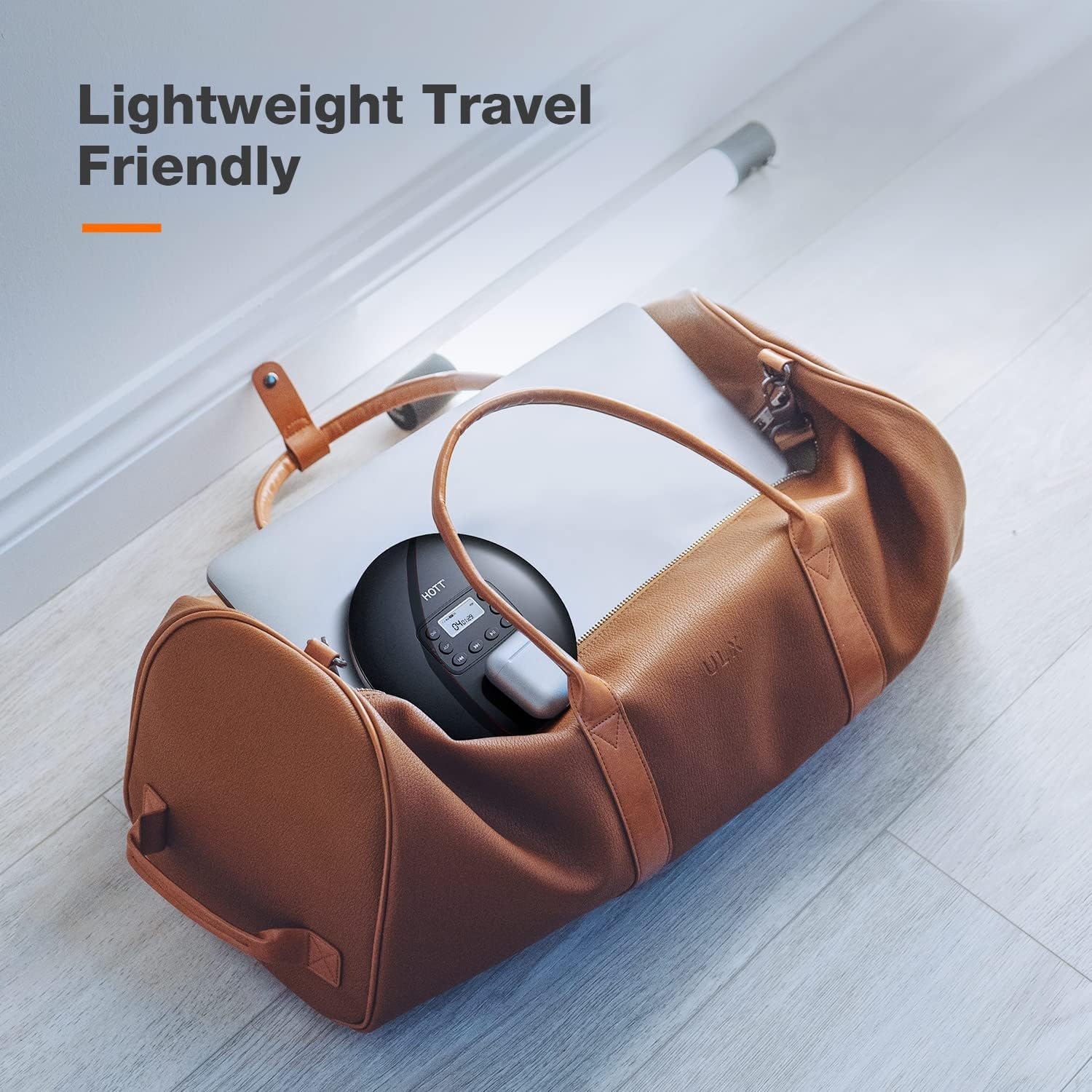 HOTT CD711 Portable CD Player for Car Home Travel with Headphones