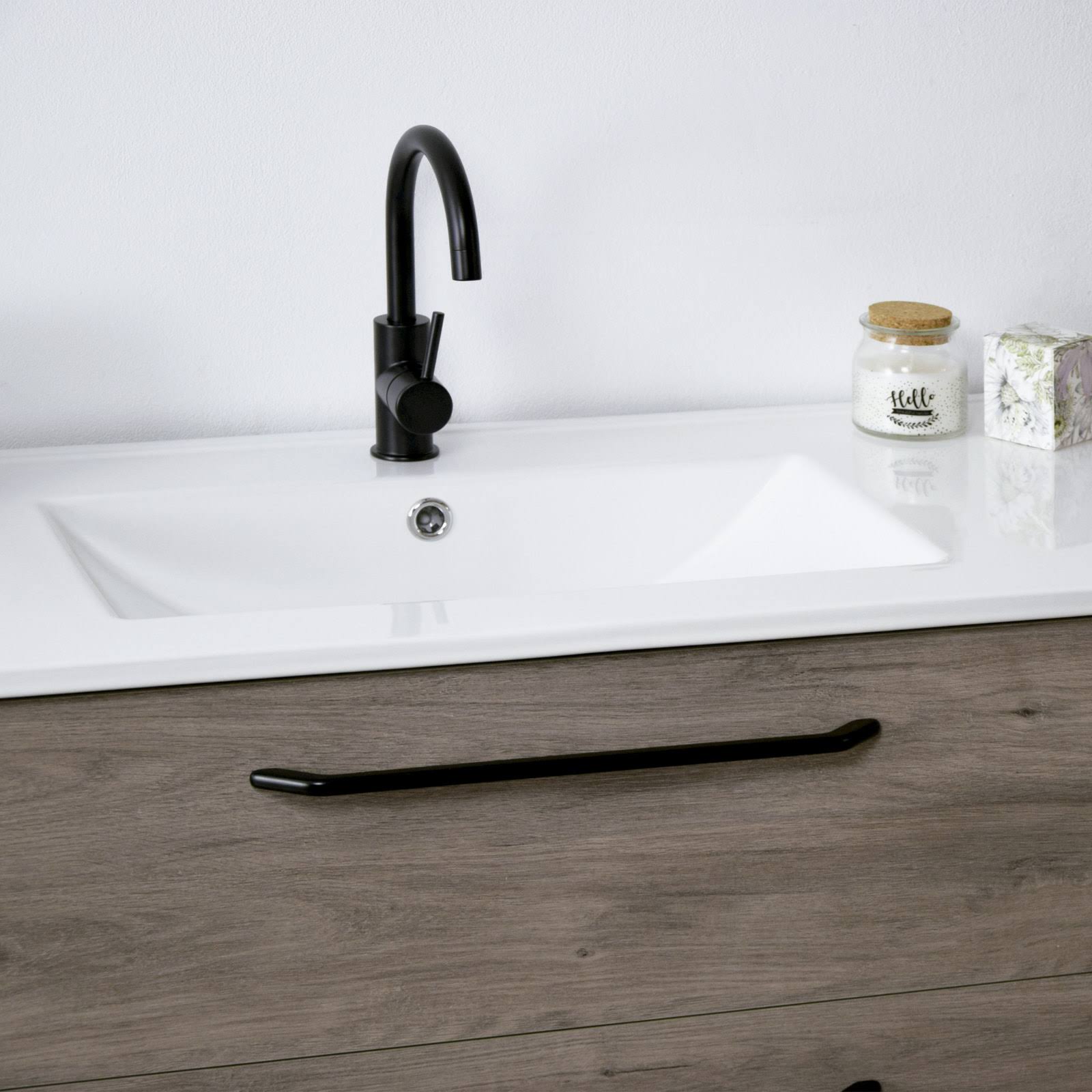24x22 Modern Bathroom Vanity Dakota Set | Chicago Oak Wood | 24 x 24 x 18x22 Cabinet + Sink