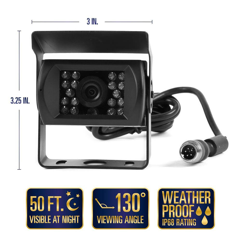 Rear View Safety RVS-770614-213 Backup Camera System - Two Camera Setup with Trailer Tow Quick Connect Kit