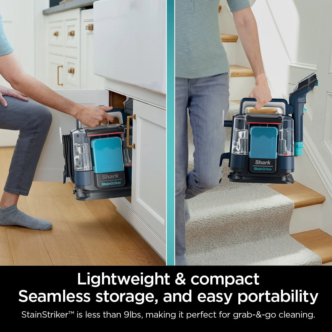 Shark StainStriker Portable Carpet & Upholstery Cleaner, Spot, Stain and Odor Elminator, PX200, Navy