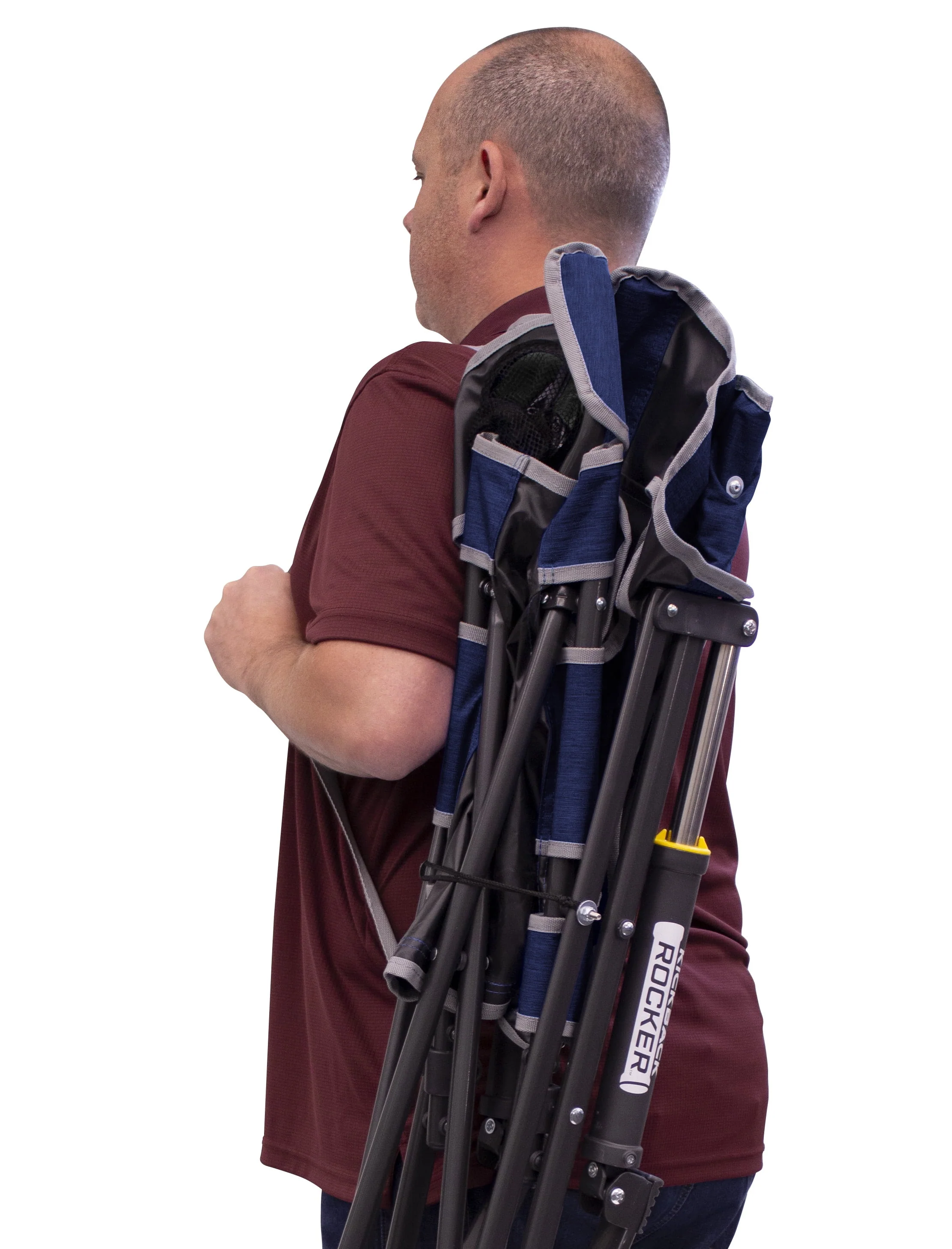 GCI Outdoor Kickback Rocker, Heathered Indgo,