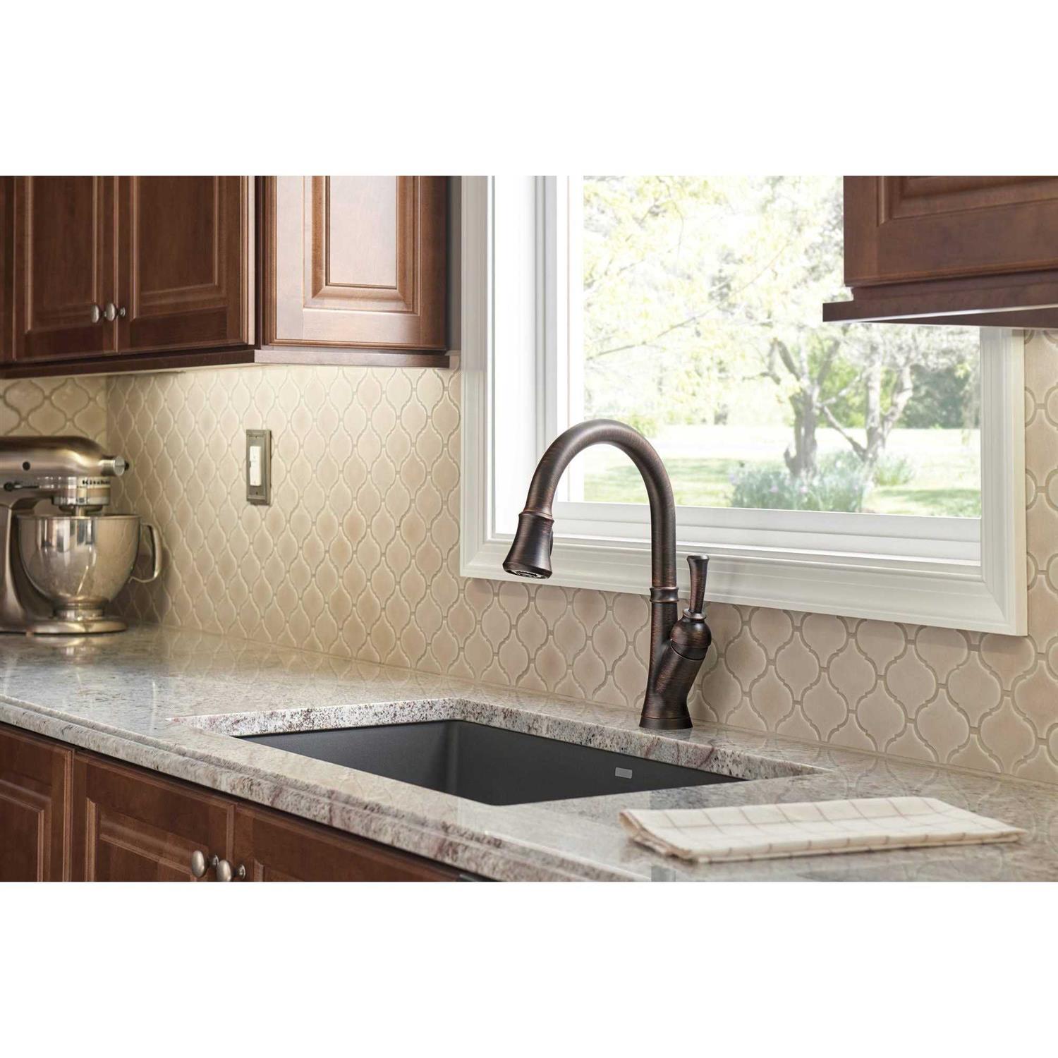 Delta Leland Single Handle Pull-Down Kitchen Faucet 9178-RB-DST - Shop Hardware Tools Online Store