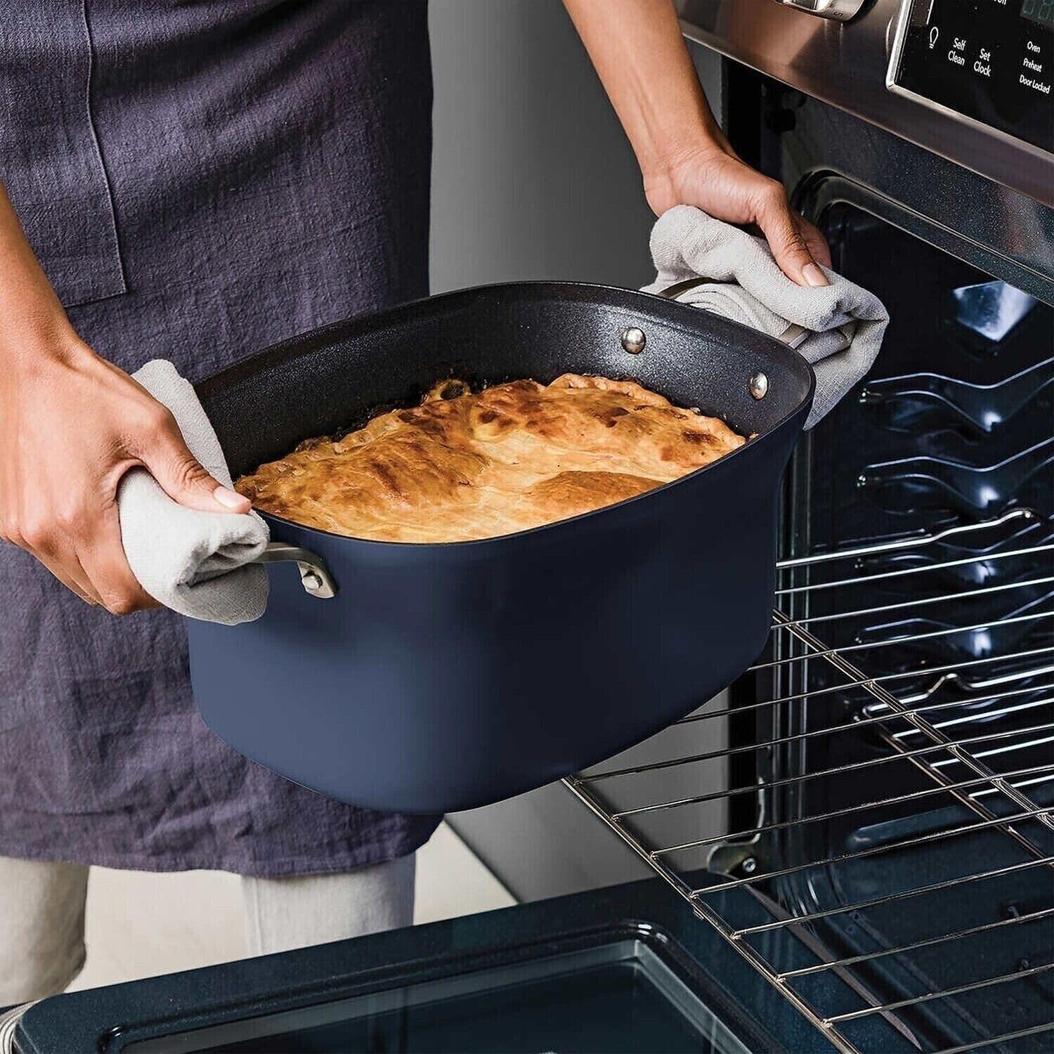 Ninja Foodi PossibleCooker PRO 8.5 Quart Multi-Cooker, with 8-in-1 Slow Cooker, Dutch Oven, Steamer, Glass Lid Integrated Spoon, Nonstick, Oven Safe Pot to 500°F, Navy
