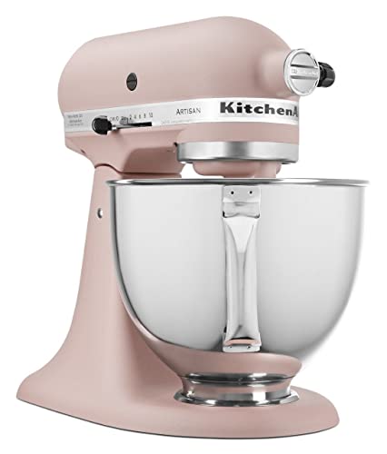 KitchenAid Artisan Series 5 Quart Tilt Head Stand Mixer with Pouring Shield KSM150PS, Removable bowl, Aqua Sky