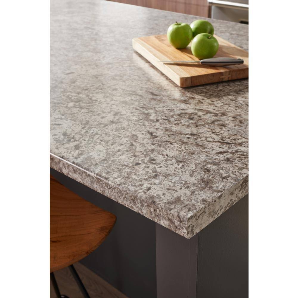 8 ft. Laminate Countertop in Tuscan Romano with Ora Edge