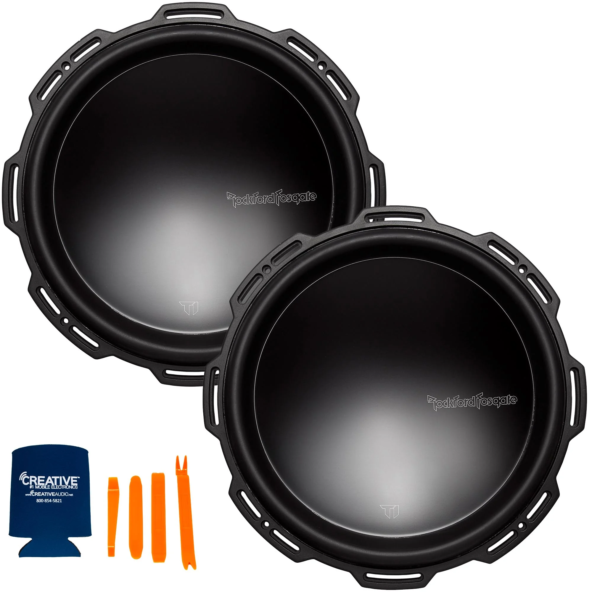 Rockford Fosgate 2 T1D215 Power Series 15" Dual 2-Ohm Subwoofers - Curated Treasures Market