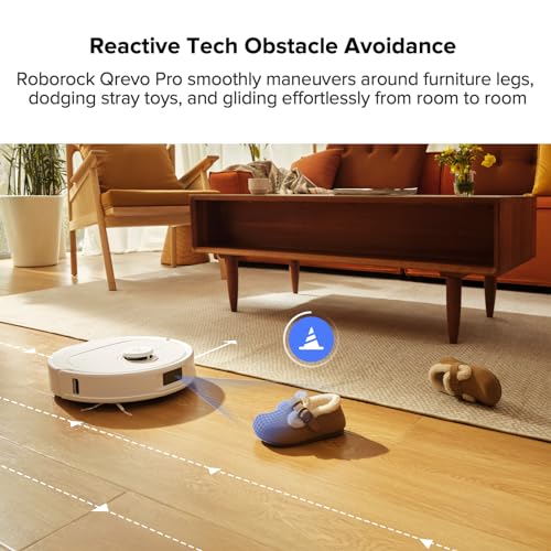roborock Q Revo Pro Robot Vacuum and Mop, Auto-Drying, Black