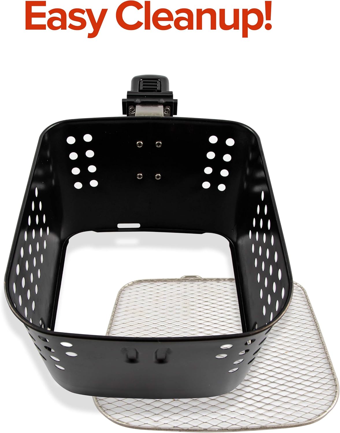 NUWAVE Brio 4.5-Quart Digital Air Fryer includes precise temperature control, one-touch digital controls, 6 easy presets, wattage control, recipe book, Nuwave Cooking Club App, and advanced functions like PREHEAT or REHEAT