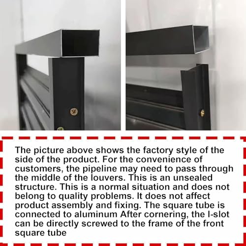 Tqertrtfxalouver grille dust cover,Mini Split Air Conditioner Cover for Outside Units,Aluminum Air Conditioner and Heat Pump Cover,Shelf Plant Stand,Outdoor AC Unit Cover,Noise Reduction,suitable for