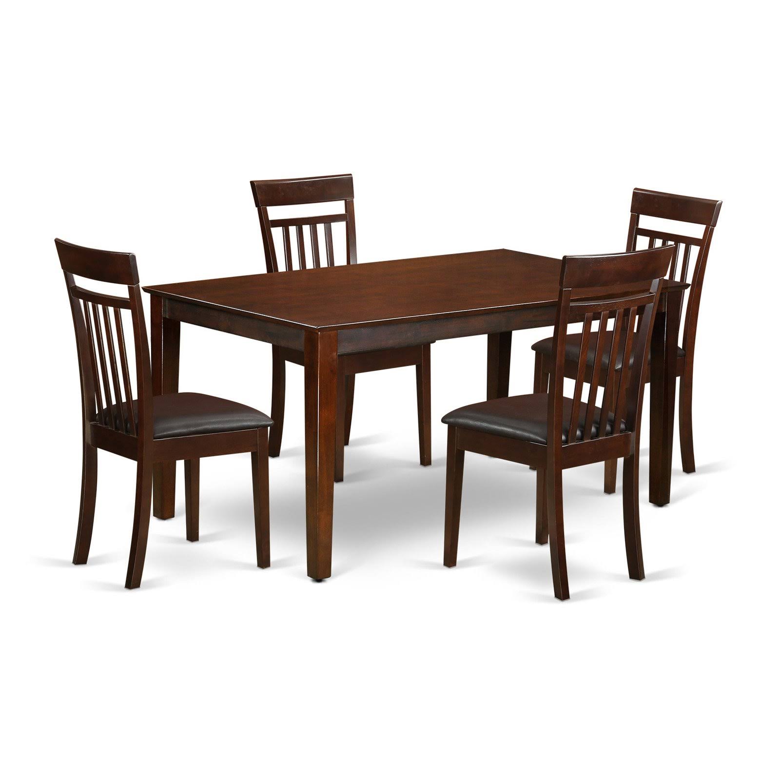 East West Furniture 5 PC Dining Room Table Set-Table and 4 Kitchen Chairs