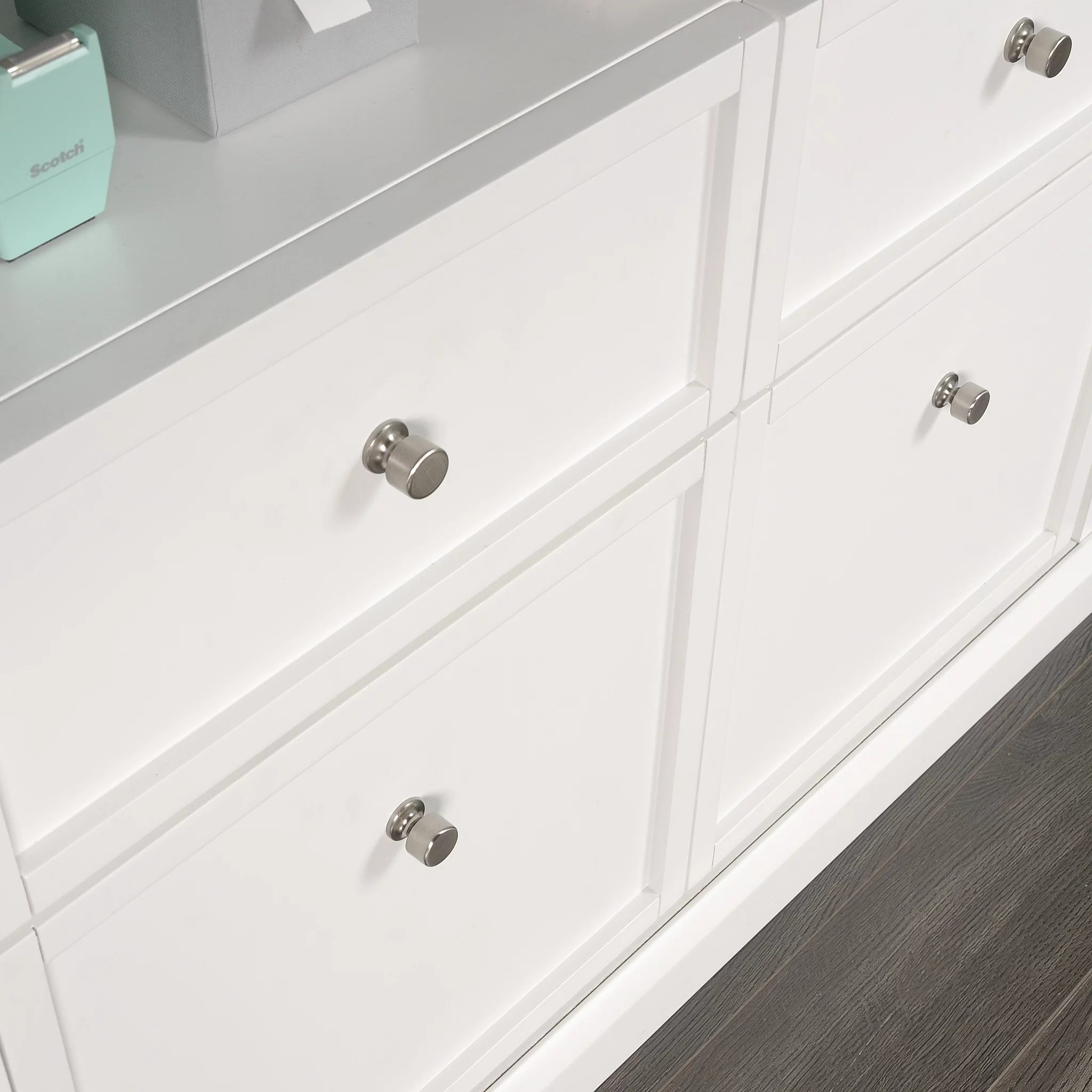 Sauder Craft Pro 4 Drawer Storage Cabinet in White