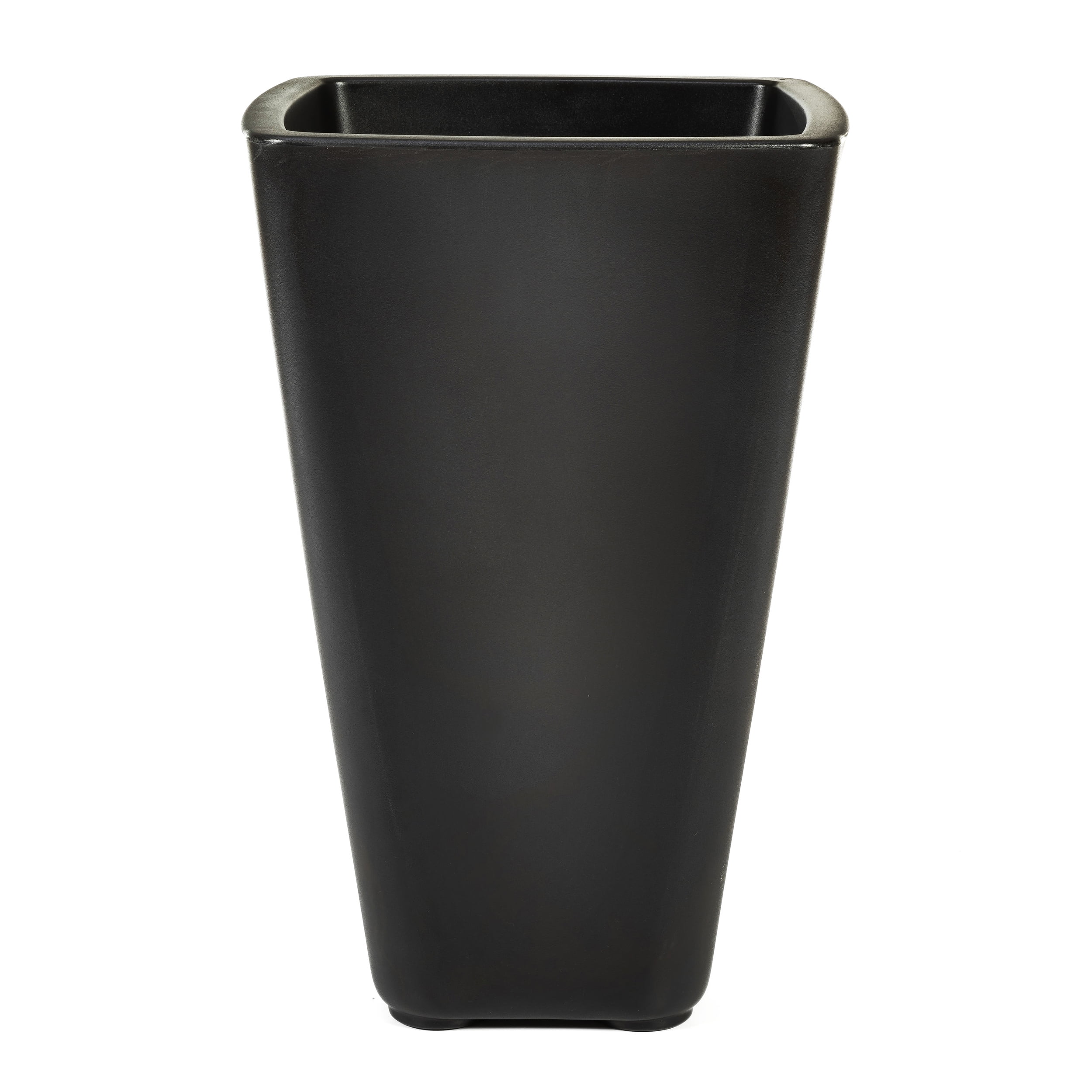 Step2 Bridgeview 26" Tall 2pk Black Square Indoor Outdoor Plastic Planter