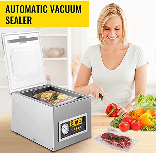 VEVOR Chamber Vacuum Sealer DZ-260C Kitchen Food Chamber Vacuum Sealer, 110V Packaging Machine Sealer for Food Saver, Home, Commercial Using