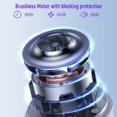 FABULETTA Cordless Vacuum Cleaner for Home, 30Kpa Stick Vacuum with 45Min Detachable Battery, 400W Brushless Motor, 6 in 1 Lightweight Vacuum for Hardwood Floors and Carpet Pet Hair Car