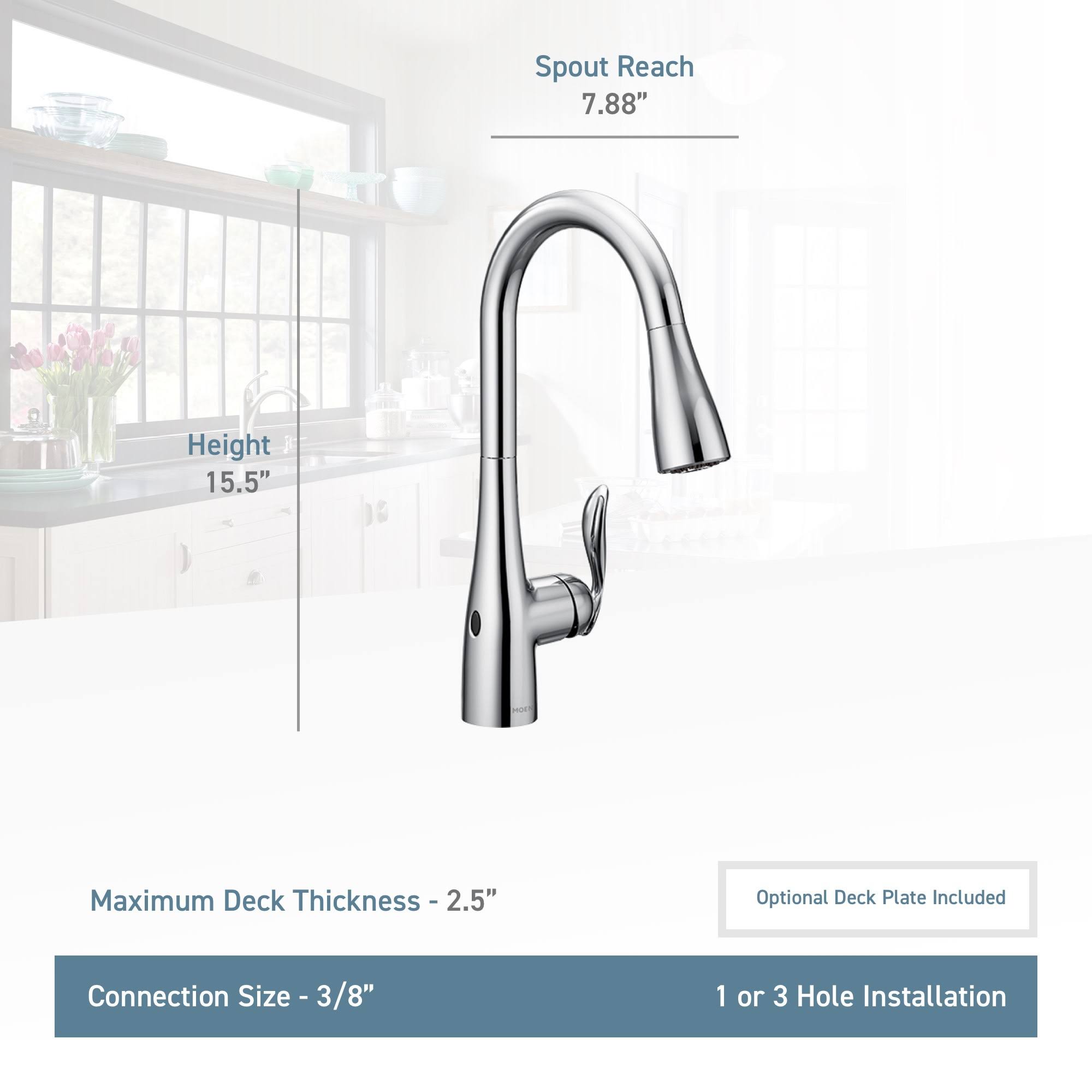 Moen 7594EWC Arbor Kitchen Faucet Chrome