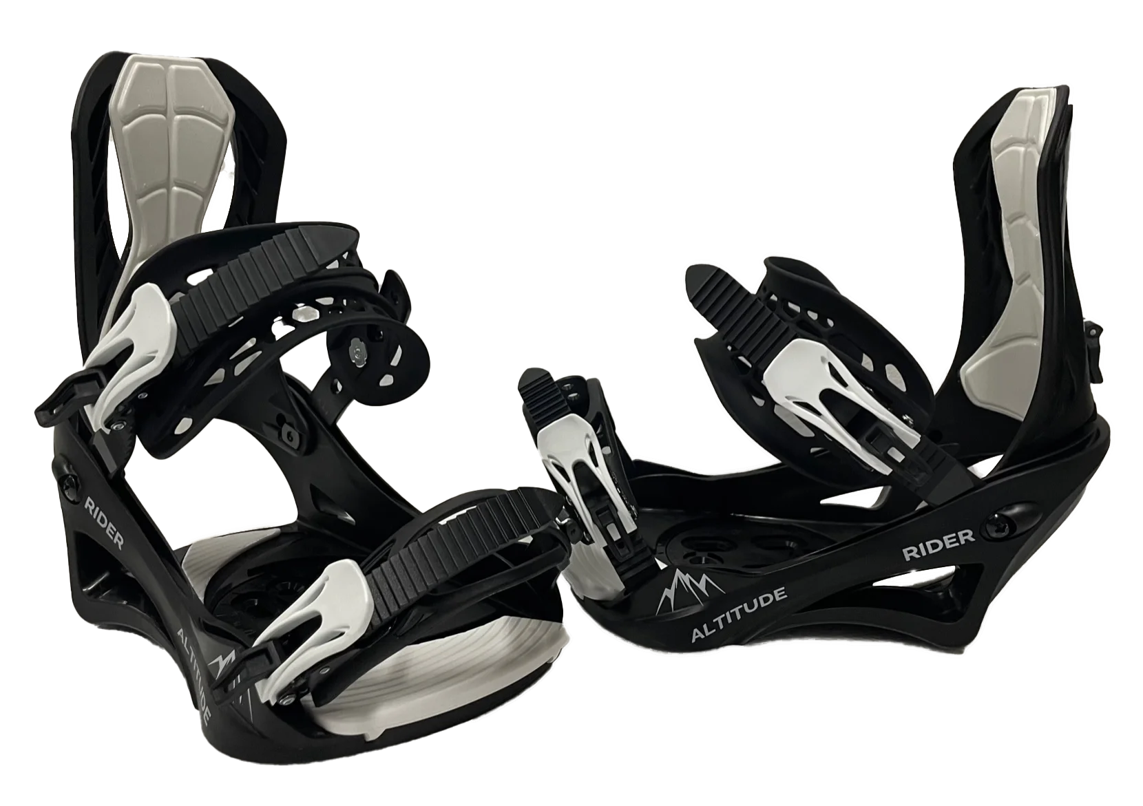 2022-23 ALTITUDE "RIDER" 4X4 BURTON SNOWBOARD BINDINGS (BLACK) L/XL MEN 9-13 | WOMEN 9.5+