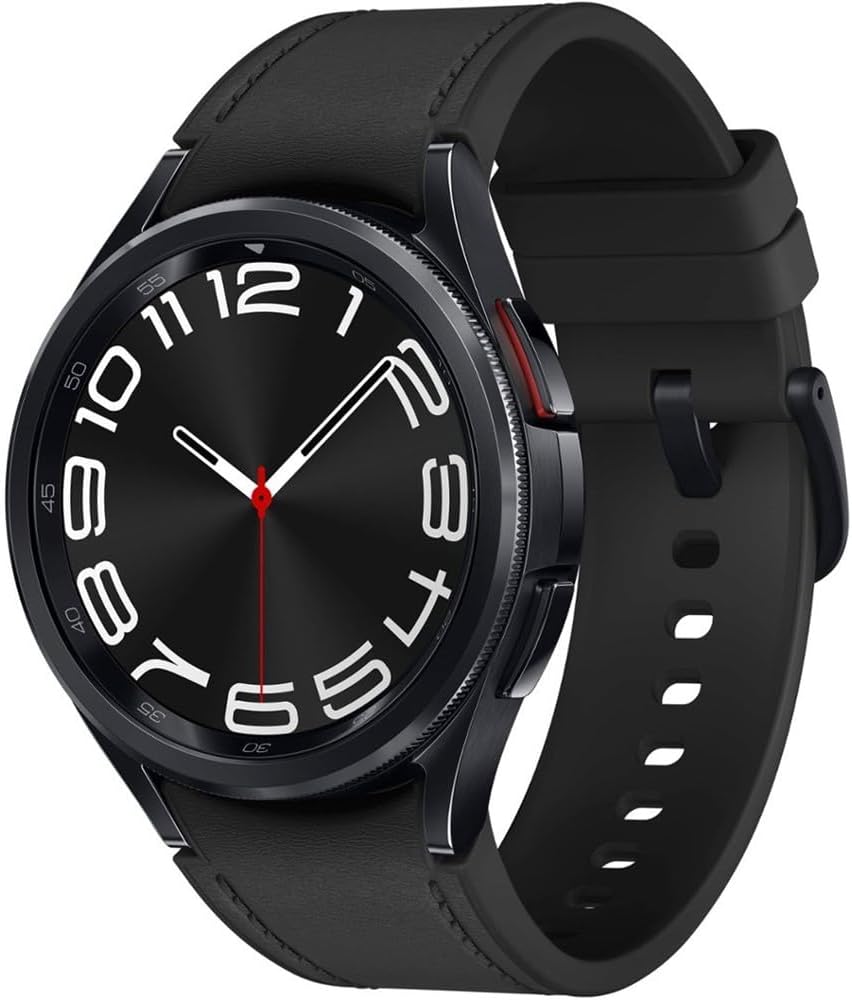 SAMSUNG Galaxy Watch 6 Classic 43mm Stainless-Steel Smartwatch w/ Fitness Tracker, Heart Monitor, BIA Sensor, Bluetooth – Black SM-R950NZ