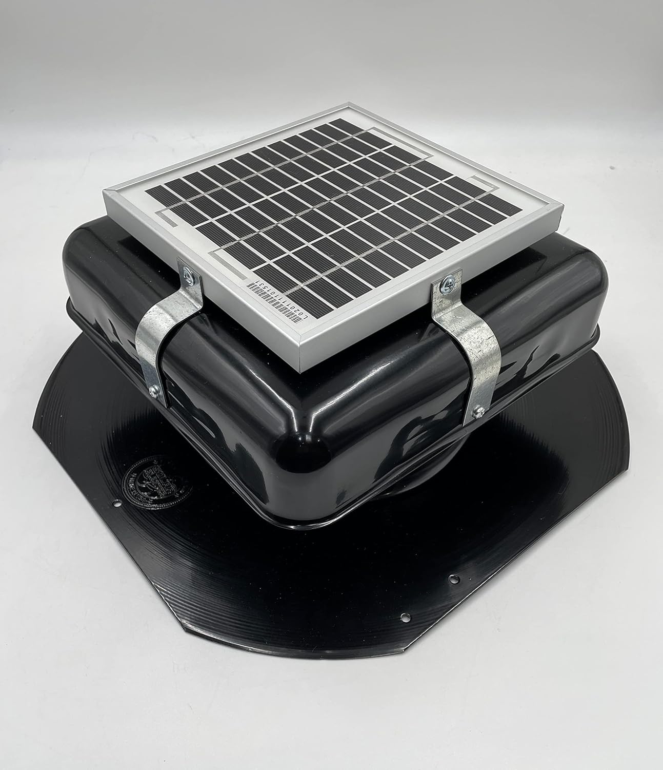 Solar RoofBlaster 2.0 with Black Vent | Solar Attic Vent | Solar Roof Vent | Solar Roof Attic Fan | New and Improved Design