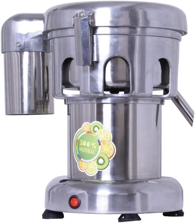 Commercial Juice Extractor, 370W 110V Electric Juicer, Fruit Vegetables Blender Juice Maker, Stainless Steel Heavy Duty Juice Extractor Machine, 2800r/min, 80-100kg/hr