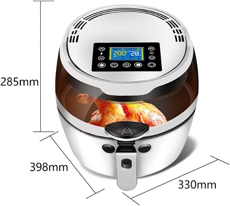 LED Touchscreen Air Fryer,8l Air Fryer Oven With Digital Touch Screen,Large Electric Fryer Roaster Oil-less Hot Air Fryers 24 Hours Appointment Automatic Stir Black Every Family