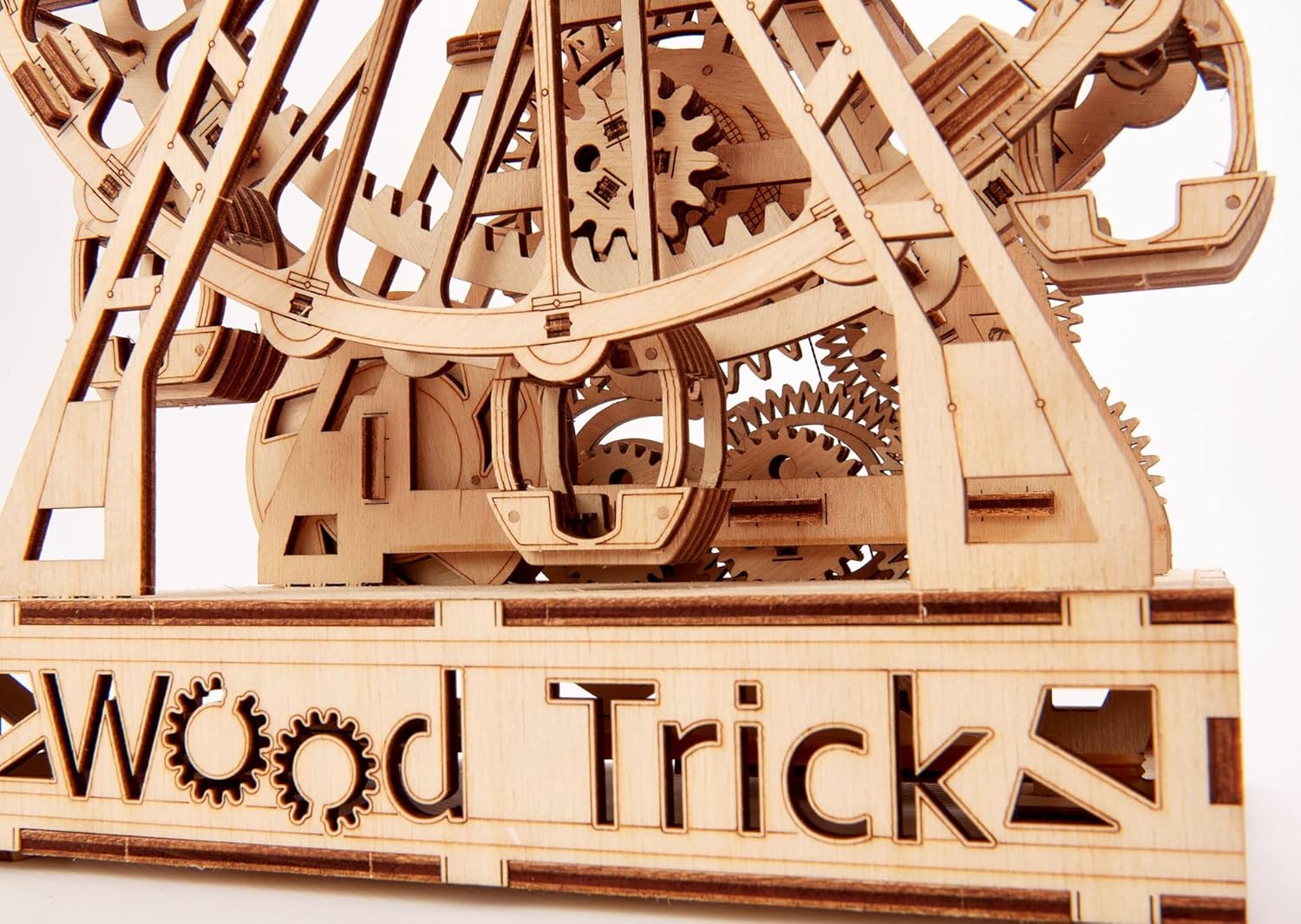 Wood Trick Ferris Wheel Toy Mechanical Model, Observation Wheel - 3D Wooden Puzzle, Eco Wooden Toys, Assembly Model, Brain Teaser for Adults and Kids Pack of 2