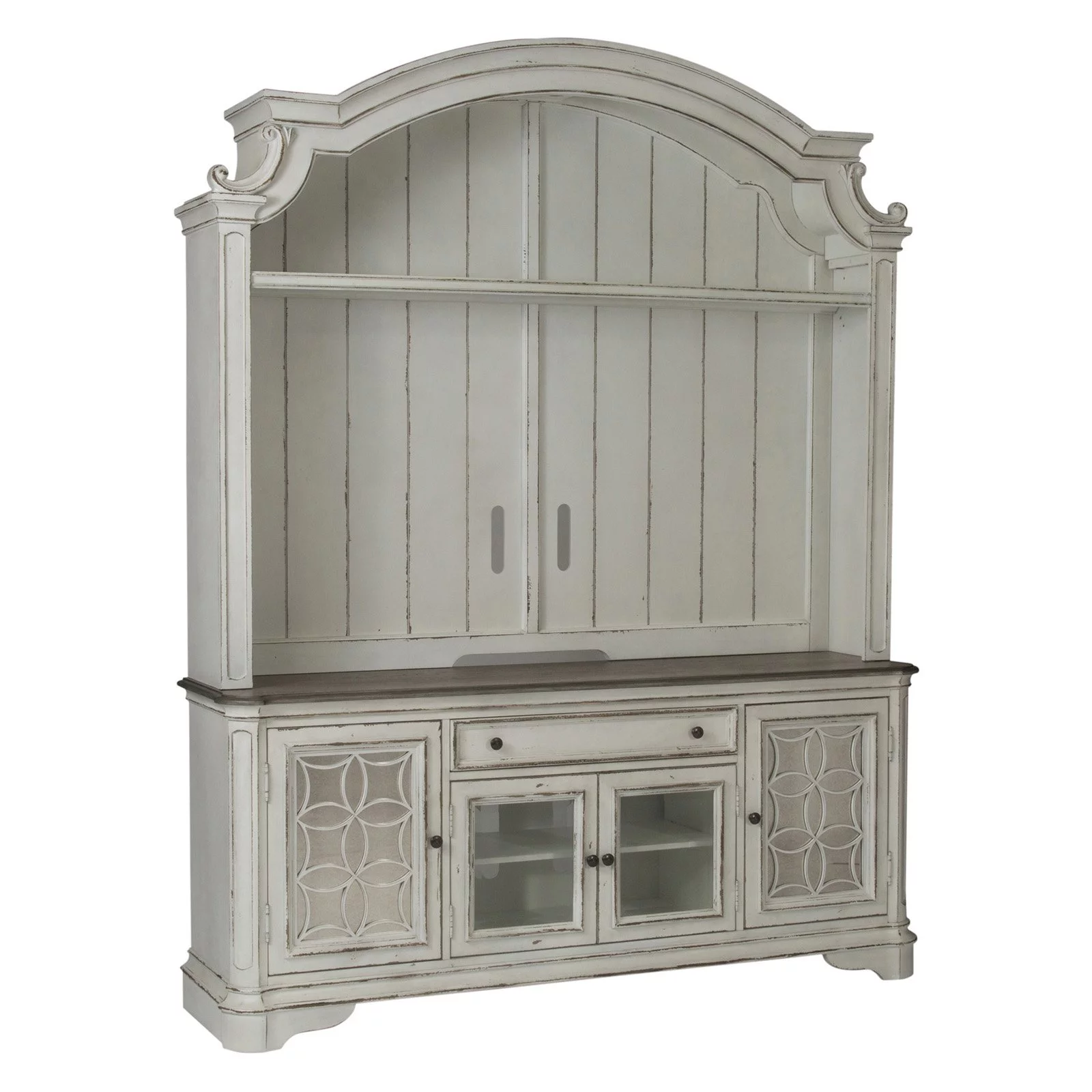 Magnolia Manor White Entertainment Center