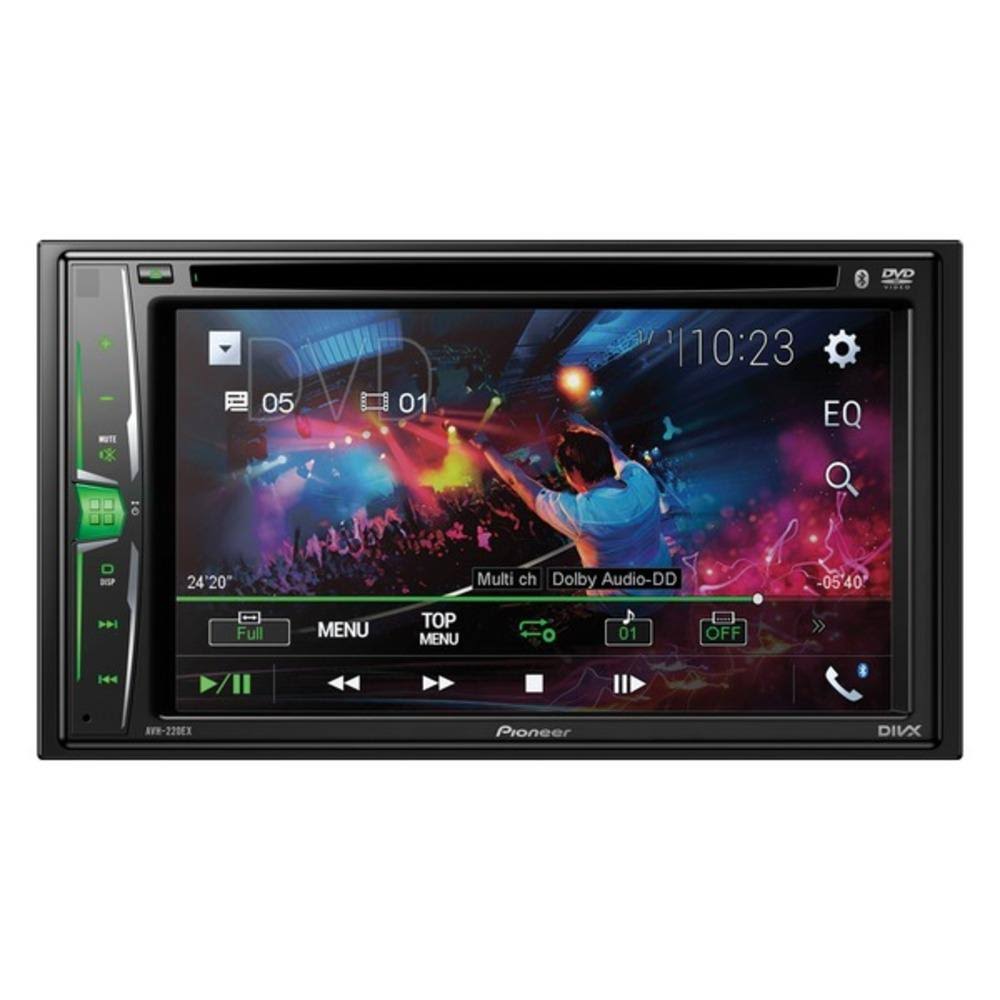 Pioneer AVH-220EX 6.2x22 Double-DIN In-Dash Multimedia DVD Receiver with Bluetooth
