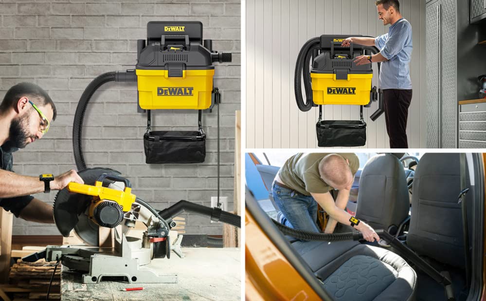 Dewalt Horsepower Wall Mounted Garage Wet Dry Vacuum Cleaner Dxv06G Corded Electric