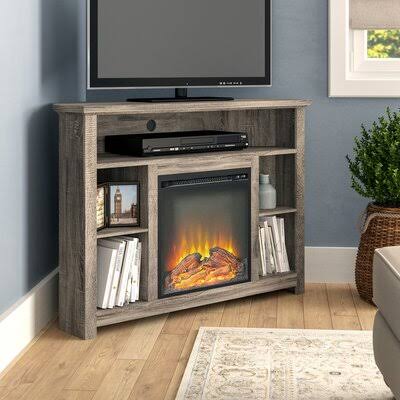 Senecaville Corner TV Stand with Fireplace - Avayadevconnect