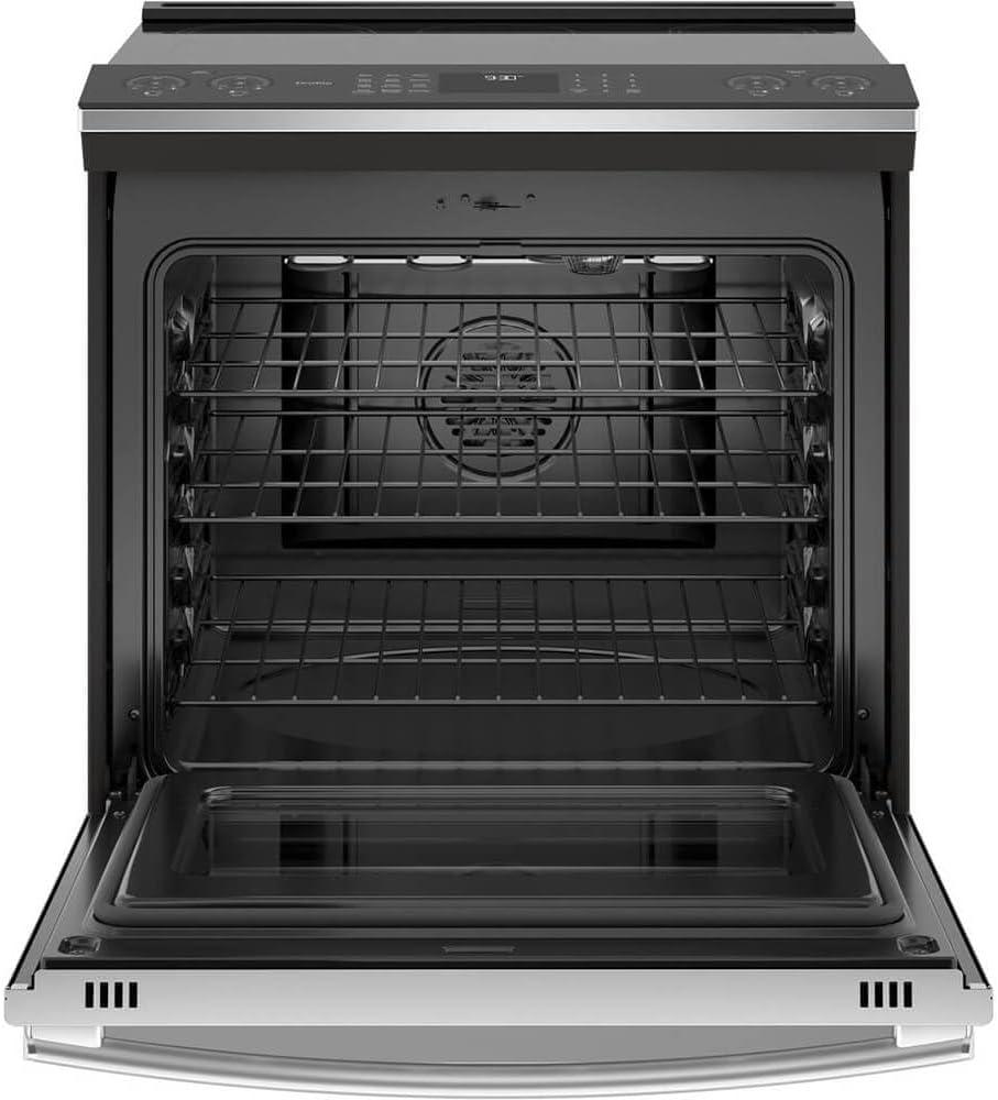 GE Profile PHS930YPFS 30 Smart Slide In Electric Front Control Induction and Convection Range with 5.3 cu. ft. Capacity Glide Touch Controls Wi-Fi Connect Stainless Steel