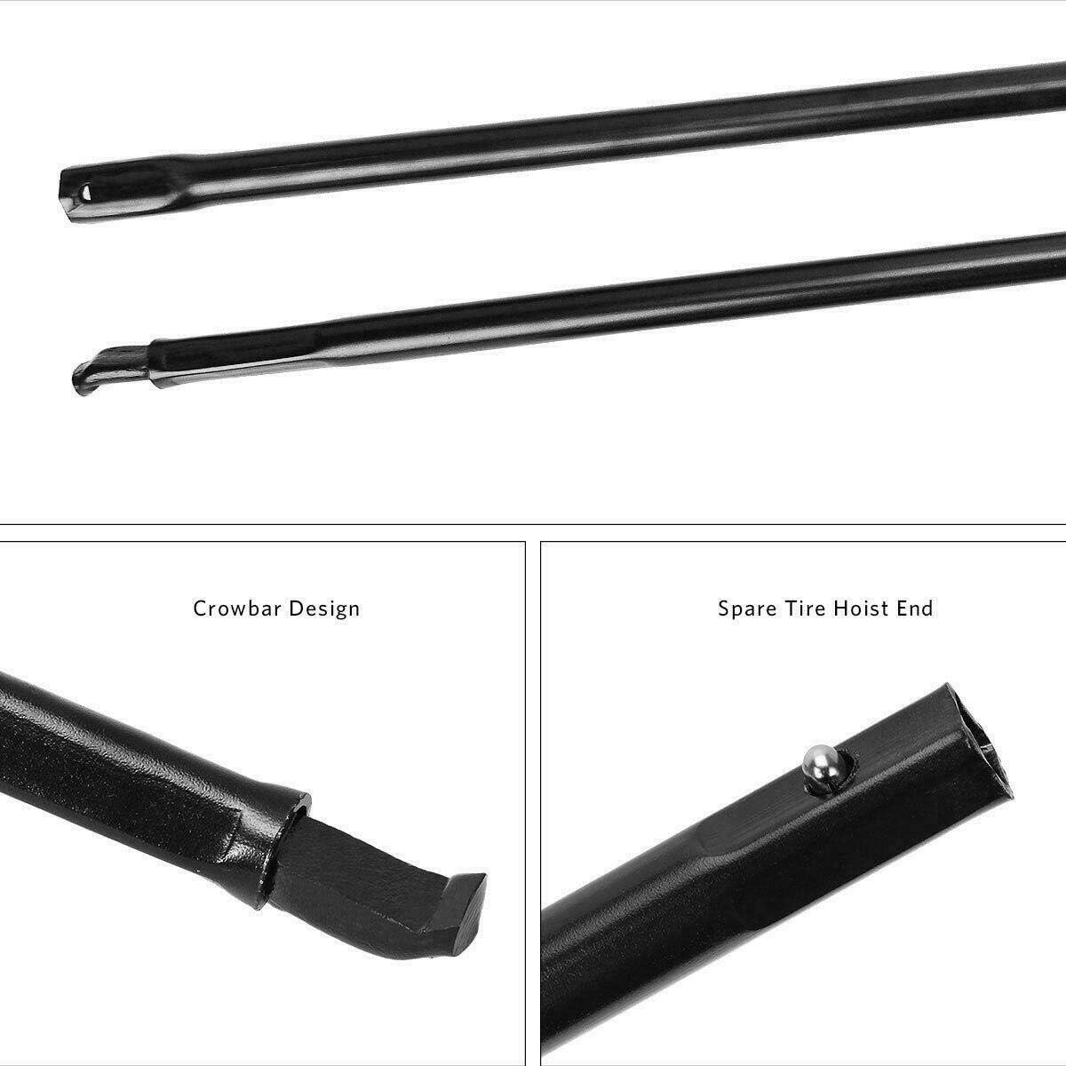 Truck Spare Tire Tool Kit Iron Replacement for Ford F-250 F-350 F-450 F-550 Super Duty (2003-2007) & Scissor Car Jack 2 Ton/105-385mm Capacity