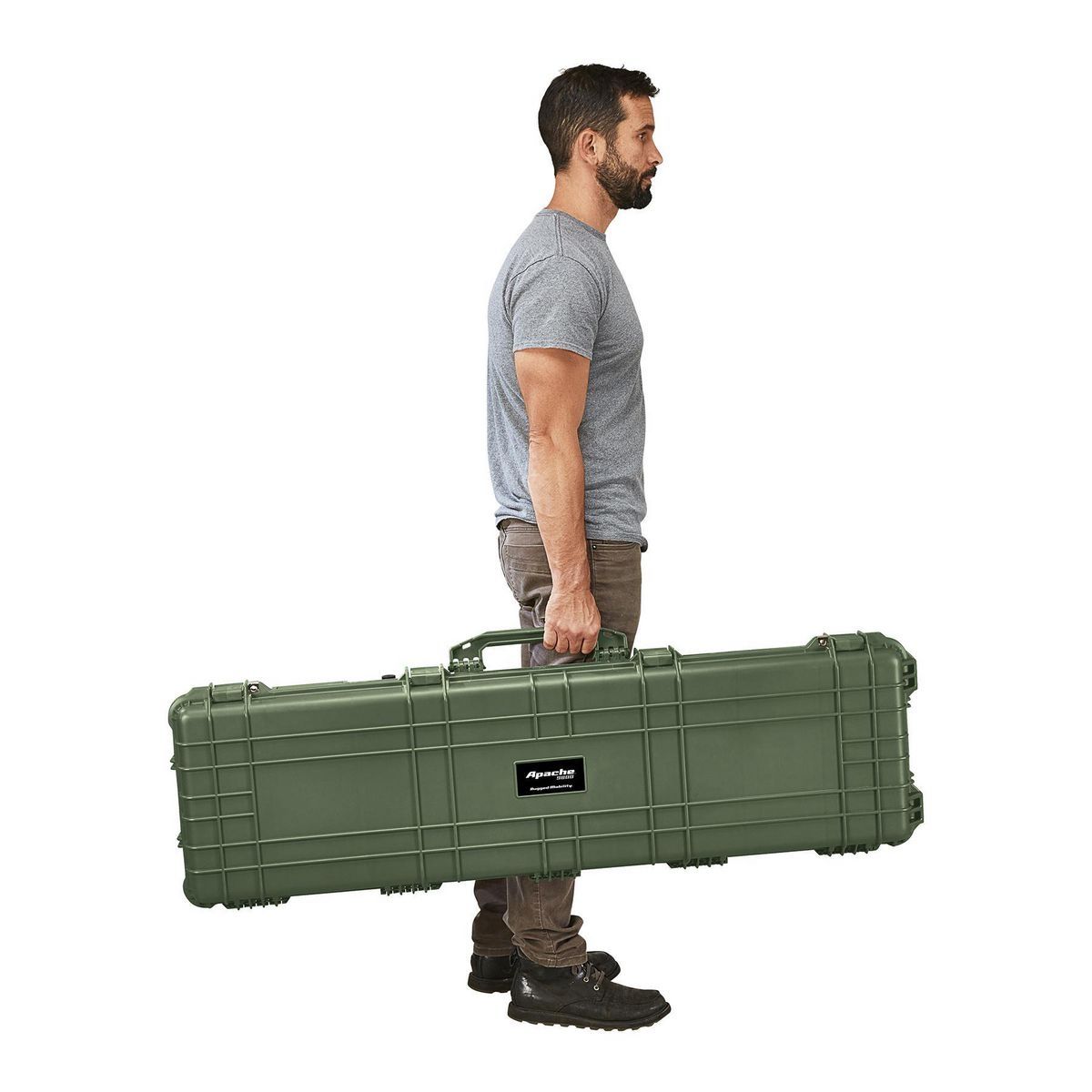 APACHE 9800 Weatherproof Protective Rifle Case, Long, Tan