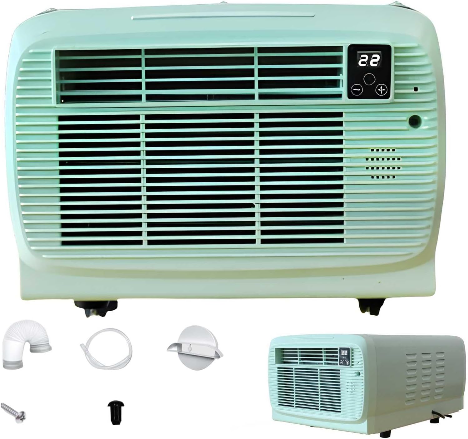 Mini Portable Air Conditioners,2200btu Indoor Air Conditioner 650w Cooling With Dehumidification,Fast Cooling Tent Air Conditioner