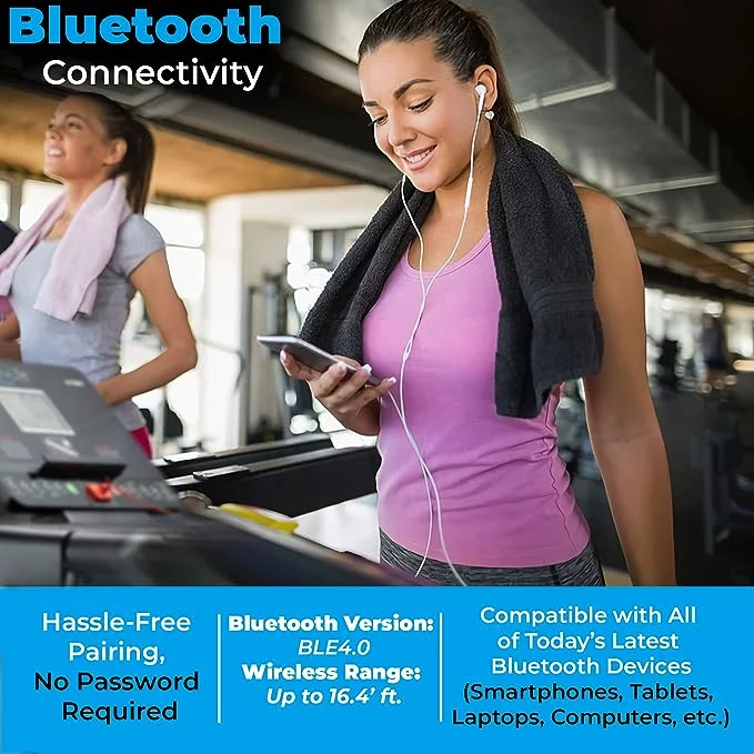 SereneLife Folding Exercise Running Treadmill Machine, Upgraded Electric Motorized Exercise Equipment with 36 Pre-set Program, 15 Incline Level, Bluetooth Music and App support for Home Gym or Office