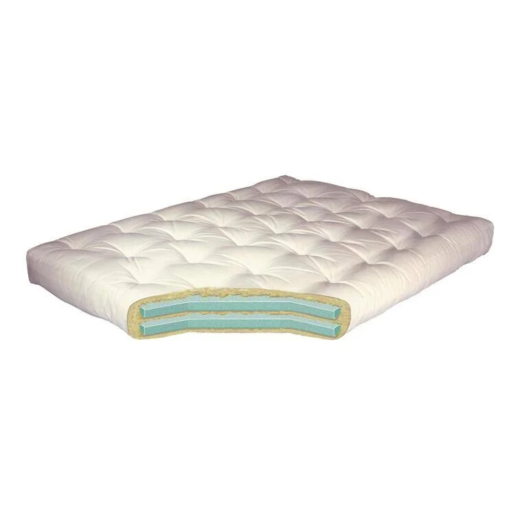 Gold Bond 8x22 Double Foam u0026 Cotton #611 King Futon Mattress Leather