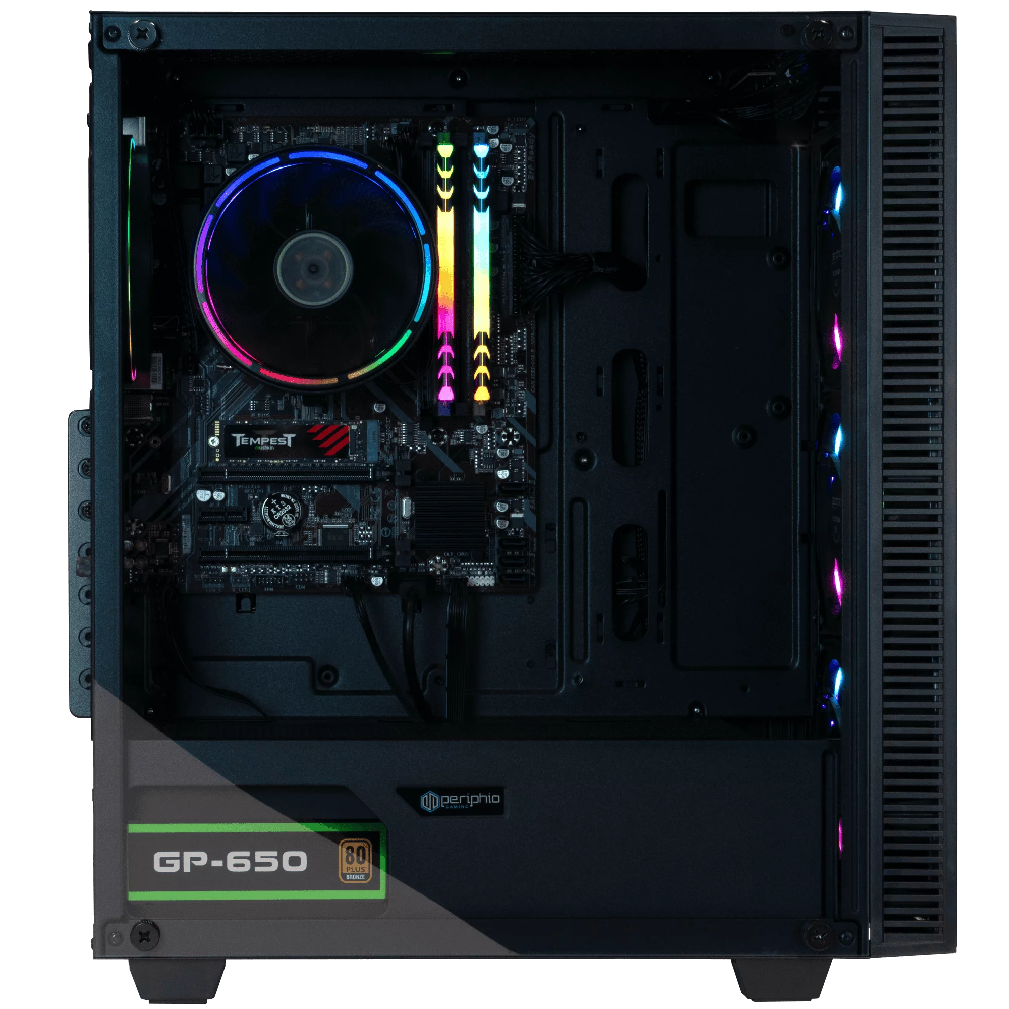 Periphio Terra Prebuilt Gaming PC |AMD Ryzen 5 5600G (4.4GHz Turbo) | Radeon Vega 7 Graphics | 1TB M.2 NVMe SSD | 16GB DDR4 RAM | Windows 11 Gaming Desktop Computer | WiFi + BT