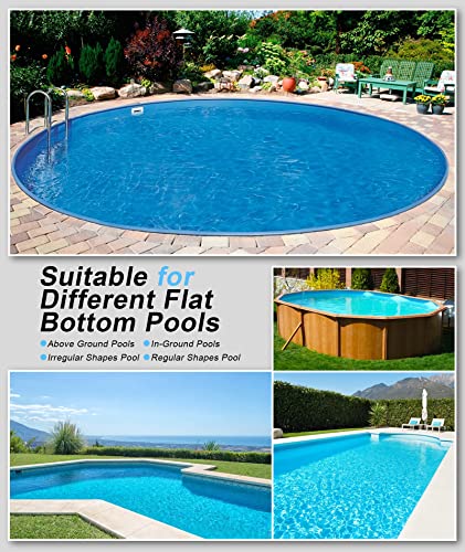 Cordless Pool Vacuum Cleaner for above Ground Pools, Robotic Pool Cleaner