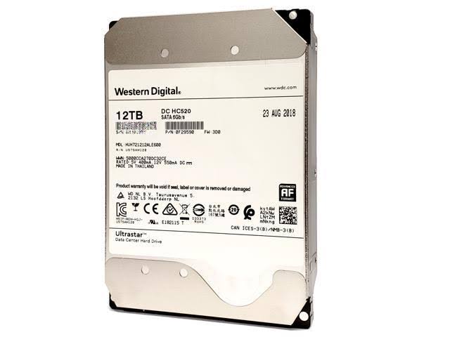 HGST Ultrastar He12 HUH721212ALE600 12TB SATA 3.5x22 Internal Hard Drive