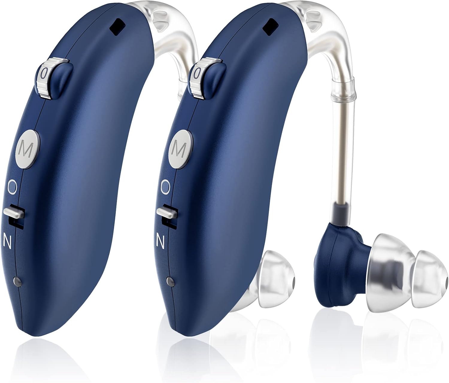 Hearing Aids, Enjoyee Hearing Aids for Seniors Invisible Rechargeable Hearing Amplifier with Noise Cancelling for Adults Hearing Loss, Digital Ear Hearing Assist Devices Volume Control Flesh