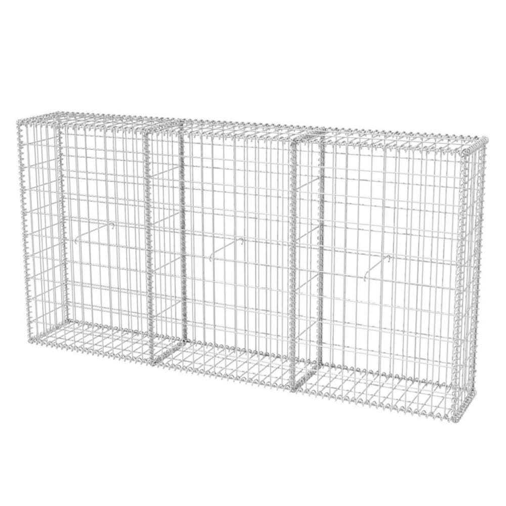 vidaXL Gabion Basket Galvanized Steel 78.7x11.8x39.4 - Shop Hardware Tools Online Store