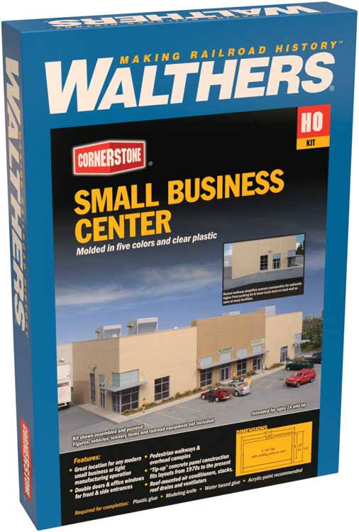 Walthers Cornerstone 933-4132 - Small Business Center Kit - HO Scale