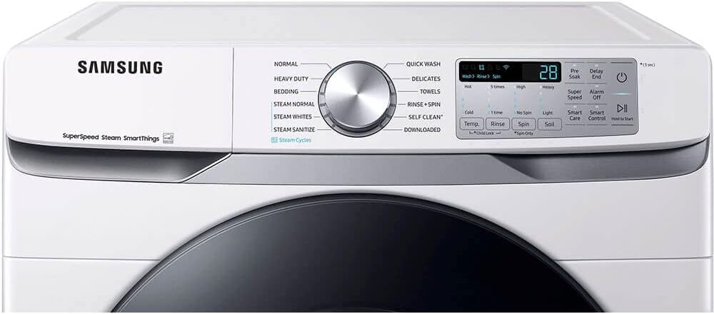 Samsung 4.5 Cu. Ft. White Smart Front Load Washer with SuperSpeed Wash