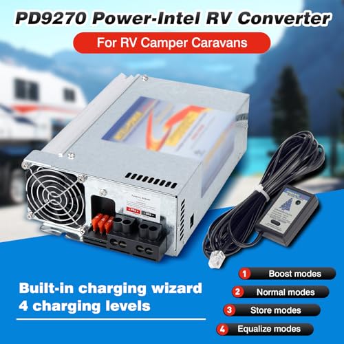 Rv Power Converter Inverter Charger 12v rv Converter 80 Amp Progressive Dynamics PD9280AV Inteli-Power 9200 Series Converter/Charger with Built-in Charge Wizard for Rv Camper Caravans