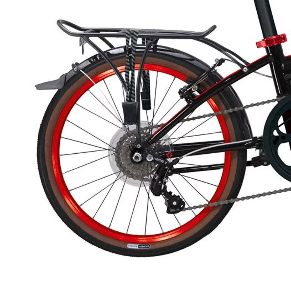 Dahon Bikes Speed D7 7-Speed Light Portable Street Folding Bicycle, Black & Red