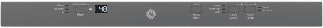 GE GDT225SSLSS 24 Inch Built In Fully Integrated Dishwasher with 3 Wash Cycles, 12 Place Settings, in Stainless Steel