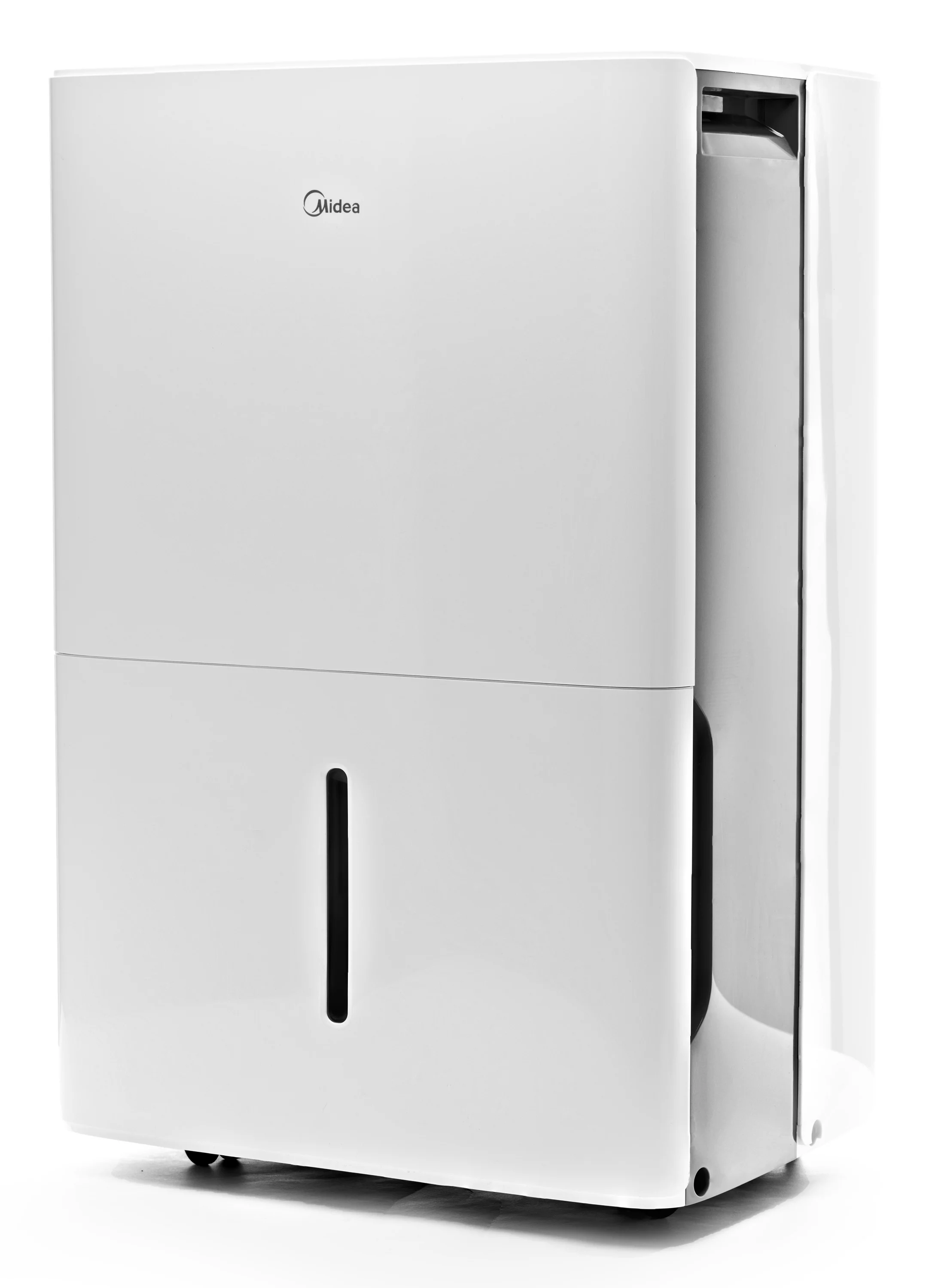 Midea 50-Pint EnergyStar Smart Dehumidifier for Wet Rooms with Pump, White, MAD50PS1WS-E