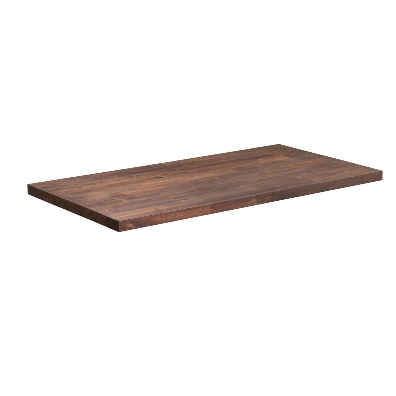 Sparrow Peak 60-in x 30-in x 1.5-in Espresso Stained Straight Acacia Butcher Block Countertop 1530FJACAESP-60 - Shop Hardware Tools Online Store