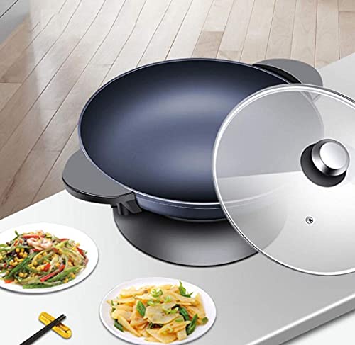 Electric Wok, Home Multi-Function Electricity Pot, Non-Stick, Integrated Electric Cooker, for Kitchen Restaurants