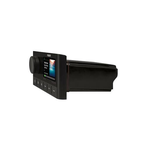 Fusion Ms-Ra210 Marine Am/fm/bt/nema2000/siriusxm Ready Stereo with 2 Pair Fusion EL-FL651SPG El Series 6.5x22 Shallow Mount RGB